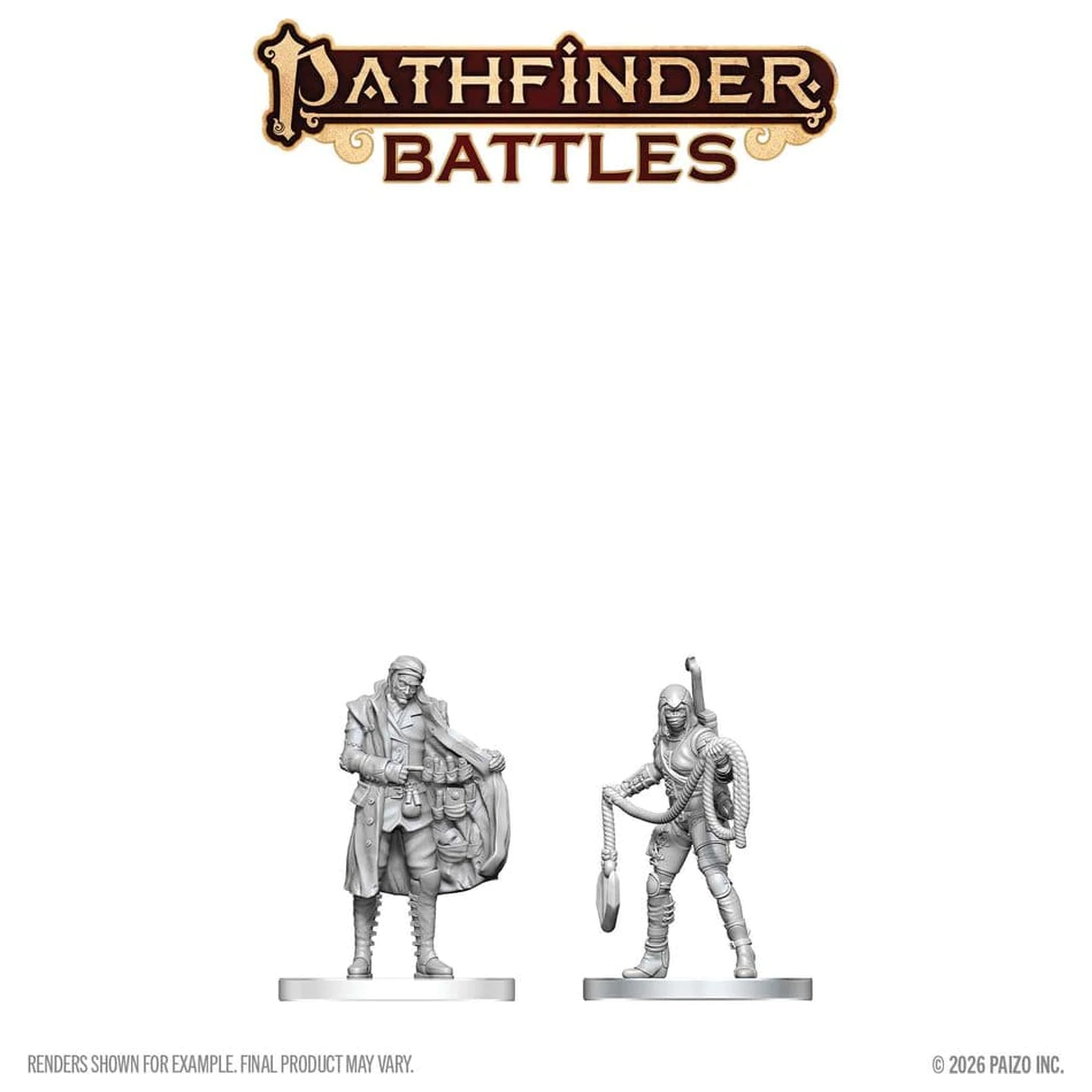 Pathfinder Battles Deep Cuts Unpainted Miniatur Einbrecher & Hehler 14 cm Produktfoto