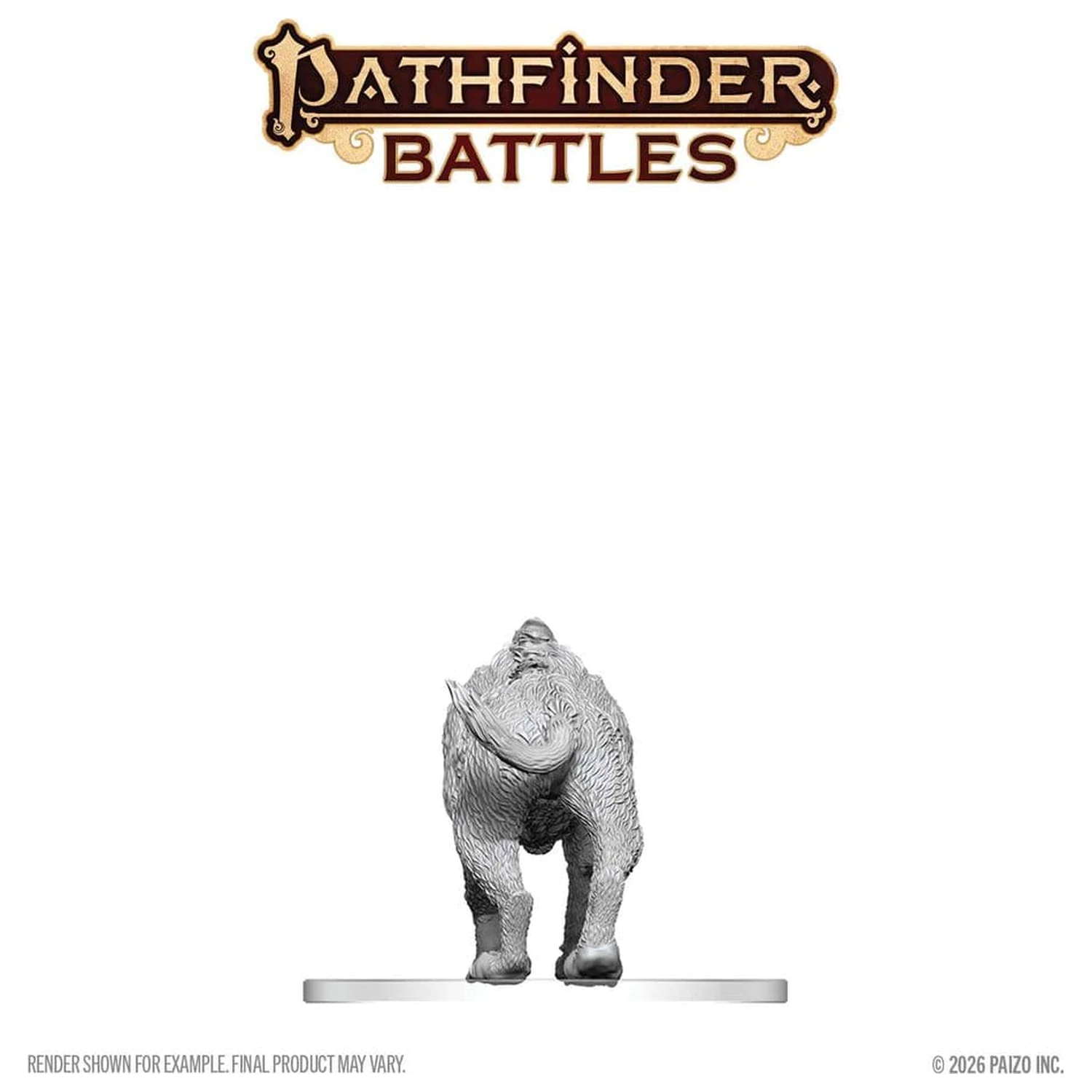 Pathfinder Battles Deep Cuts Unpainted Miniatur Hyaenodon 13 cm Produktfoto