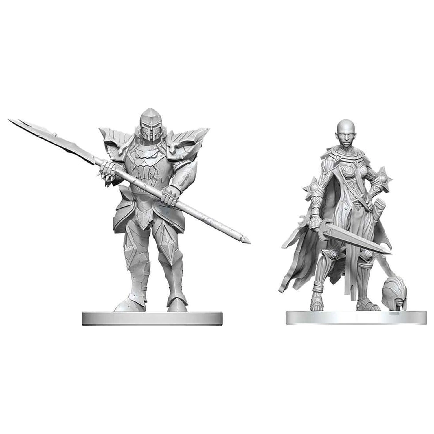 Pathfinder Battles Deep Cuts Unpainted Miniatur Nagel & Rack Hellknights 14 Zentimeter Produktfoto
