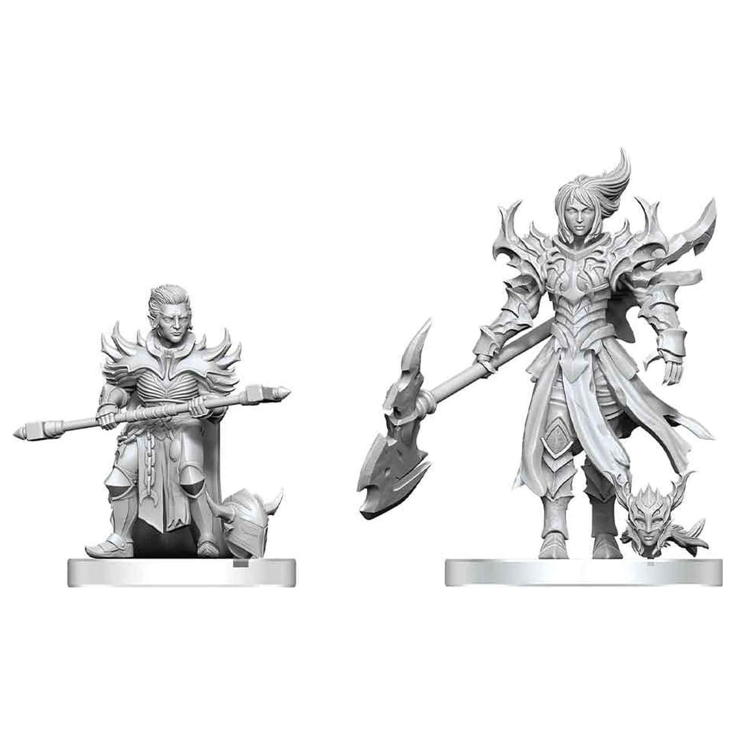 Pathfinder Battles Deep Cuts Unpainted Miniatur Pyre & Godclaw Hellknights 14 cm Produktfoto