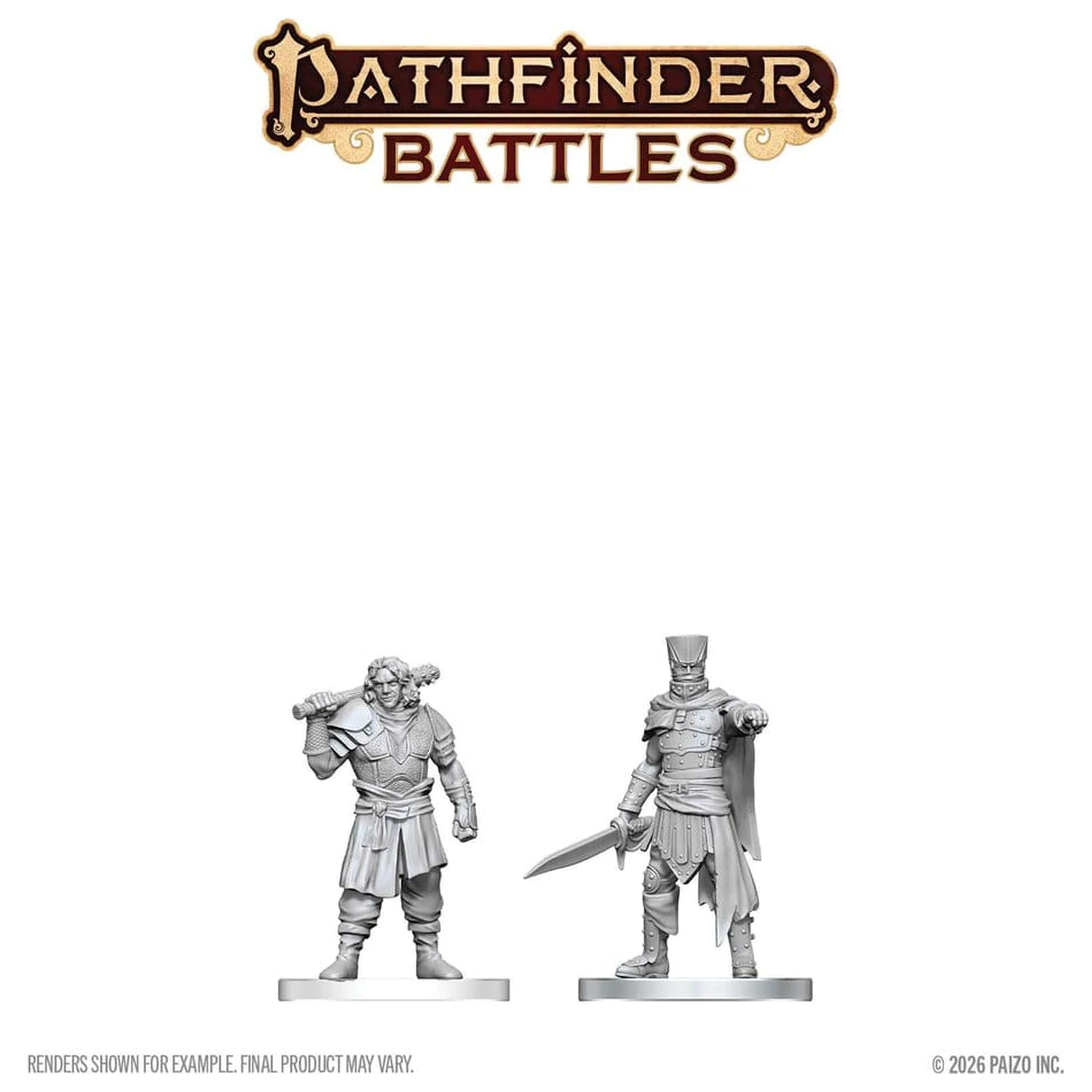 Pathfinder Battles Deep Cuts Unpainted Miniatur Ruffian & Gang Leader 14 cm Produktfoto