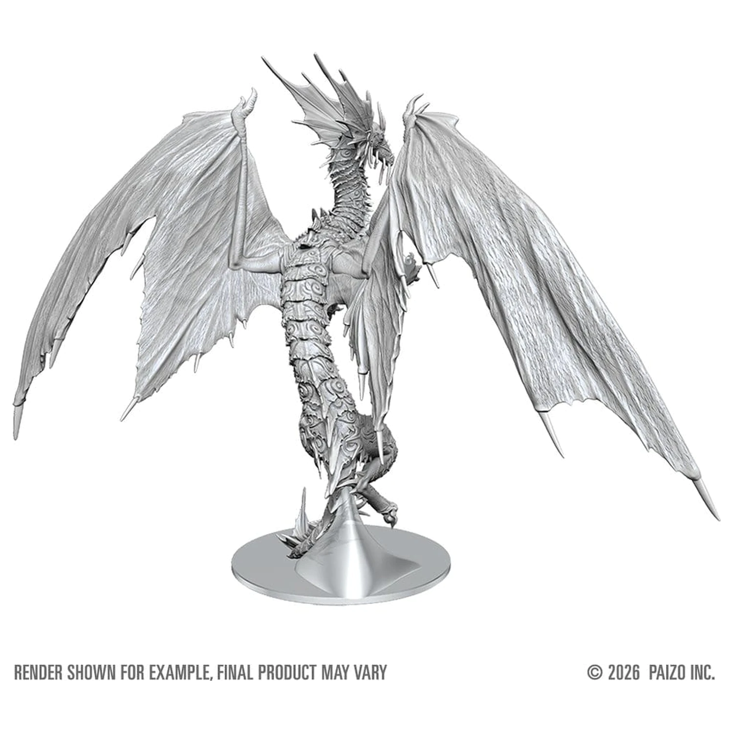 Pathfinder Deep Cuts Unpainted Boxed Miniatur Adult Mirage Dragon 23 cm Produktfoto
