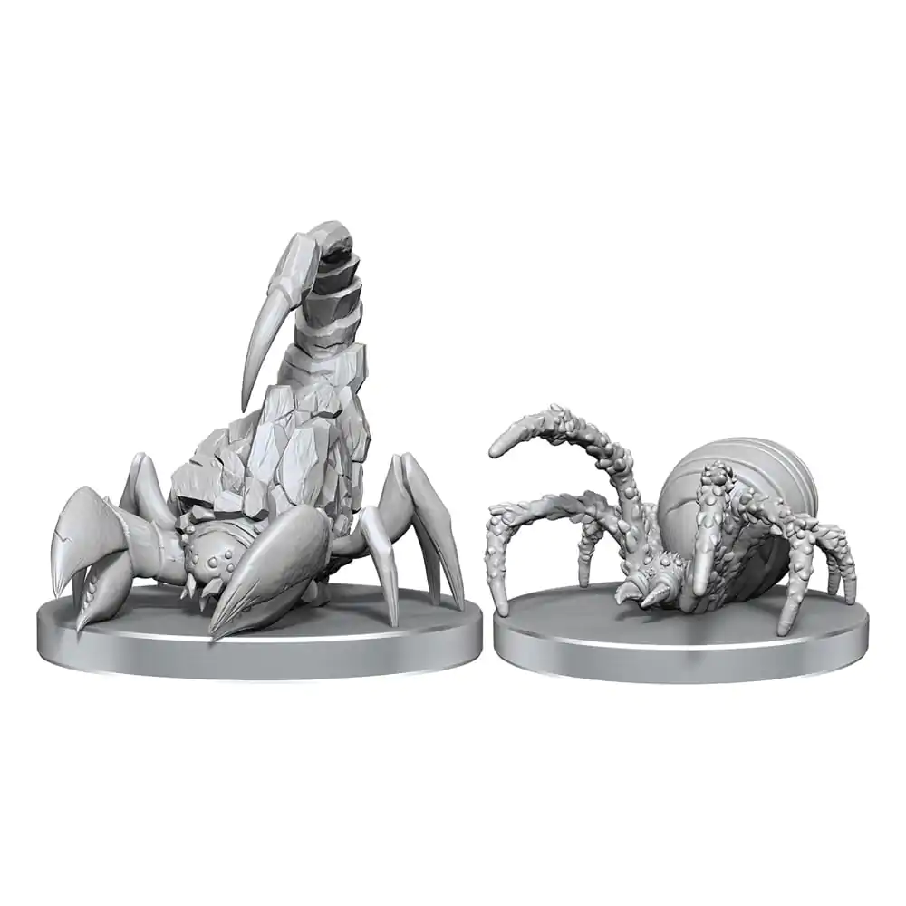 Pathfinder Deep Cuts Unbemalte Miniaturen Höhlenskorpion & Jagdspinne Produktfoto