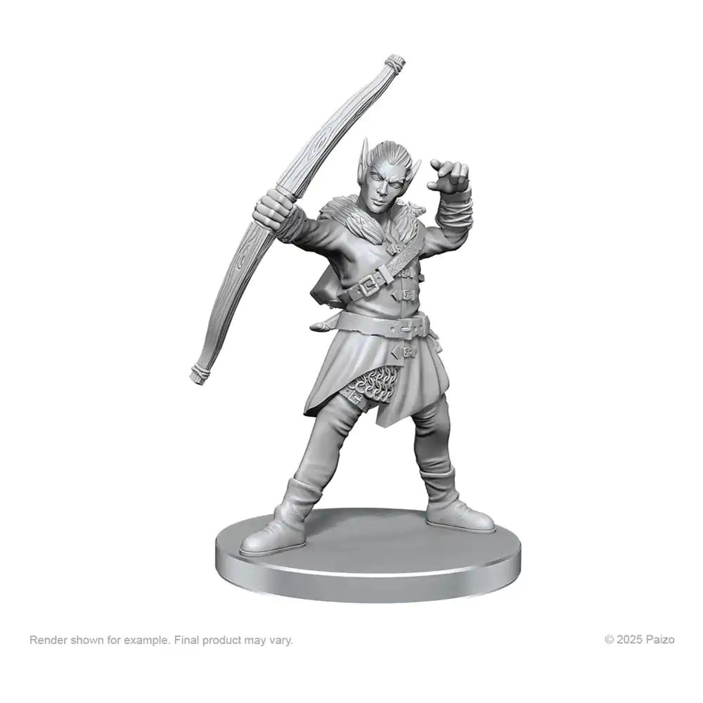 Pathfinder Deep Cuts Unpainted Miniatures Elfenjäger & Catfolk Bandit Produktfoto
