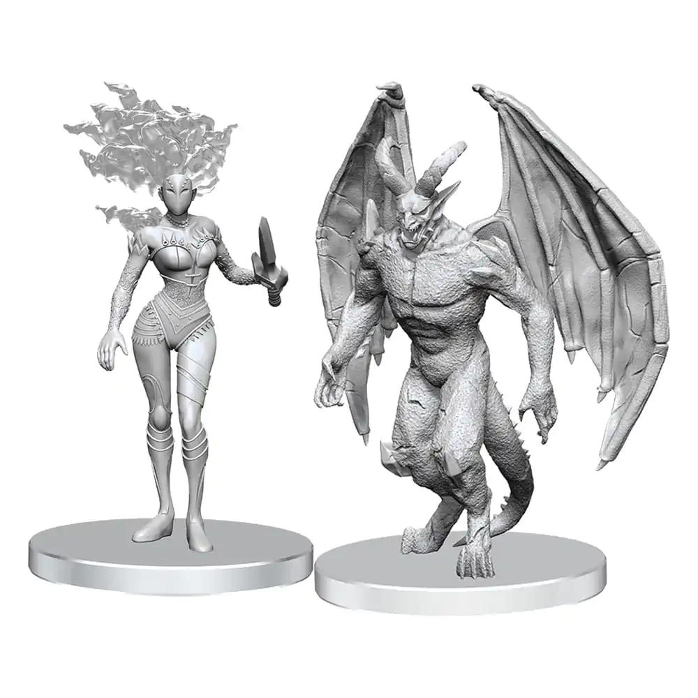 Pathfinder Deep Cuts unbemalte Miniaturen Gargoyle und Shae Produktfoto