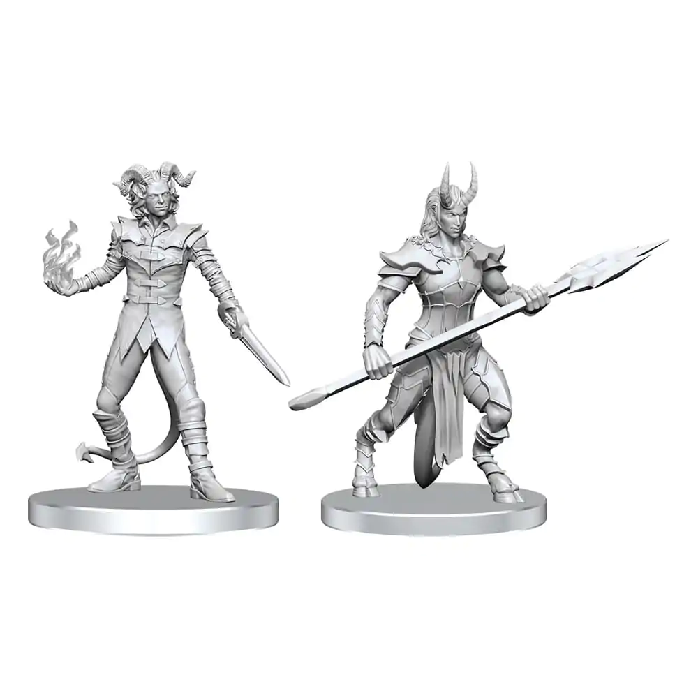 Pathfinder Deep Cuts Unbemalte Miniaturen Vordine (Infanterie Devil) & Pitborn Rogue Produktfoto