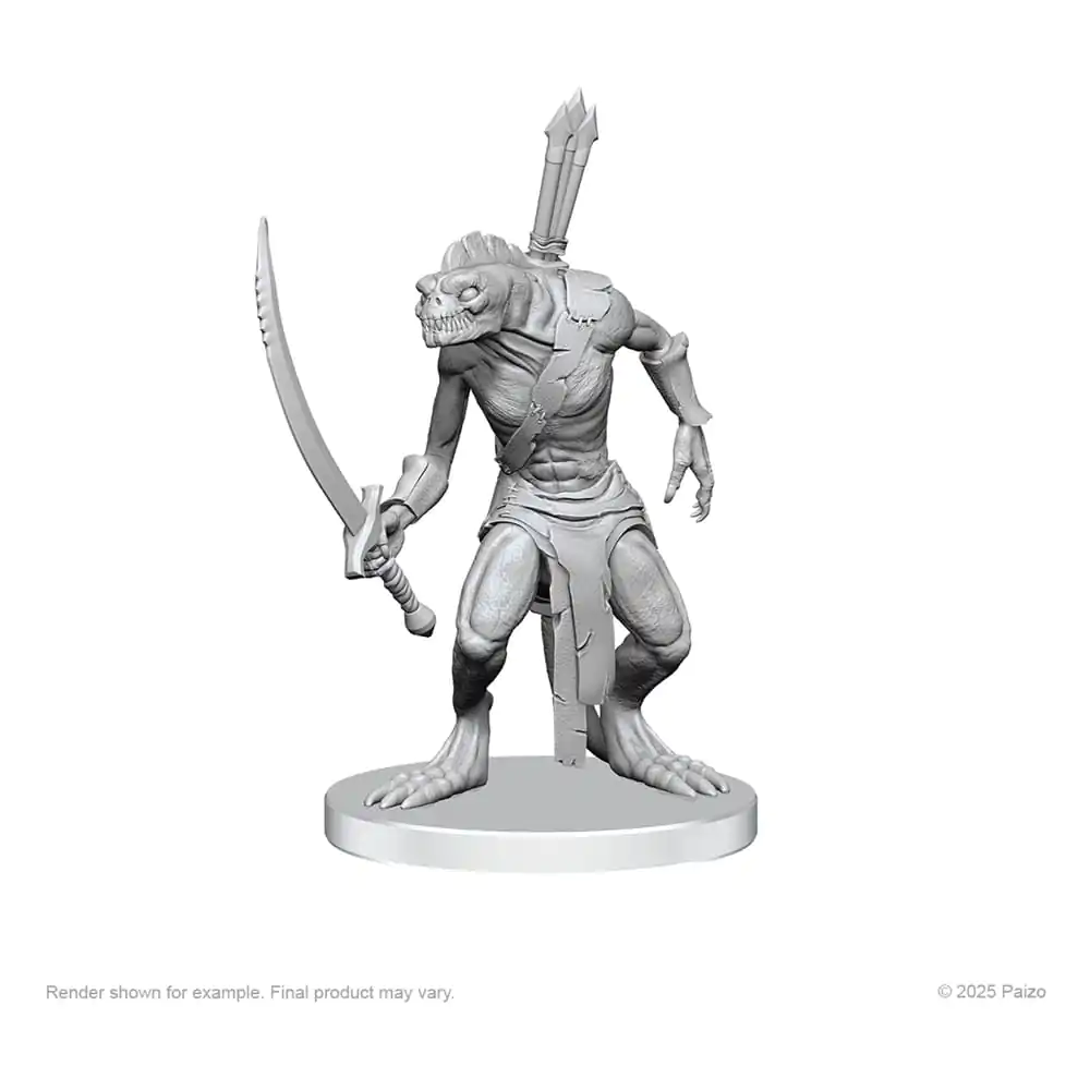 Pathfinder Deep Cuts Unpainted Miniaturen Xulgath Skirmisher & Stoneliege Produktfoto