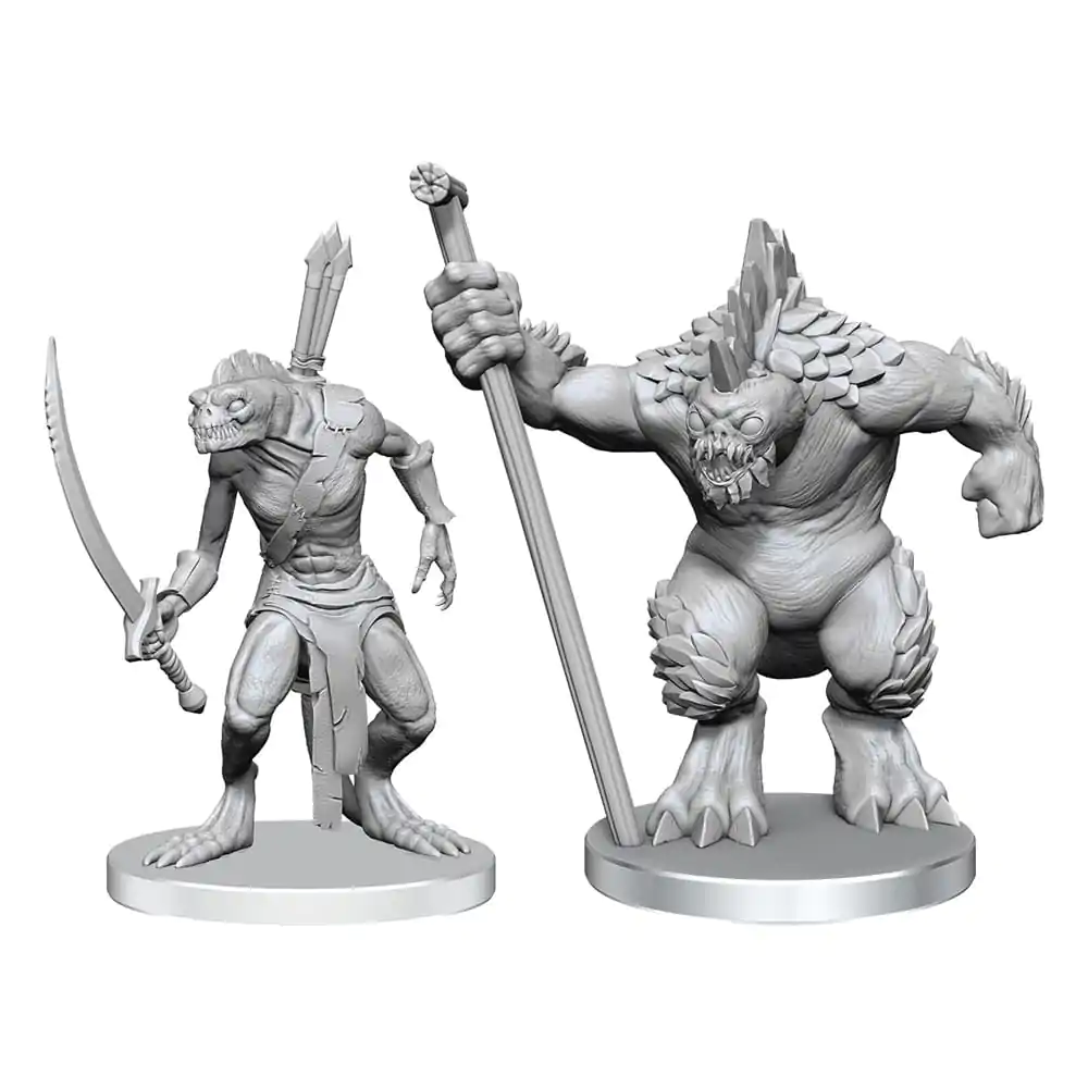 Pathfinder Deep Cuts Unpainted Miniaturen Xulgath Skirmisher & Stoneliege Produktfoto