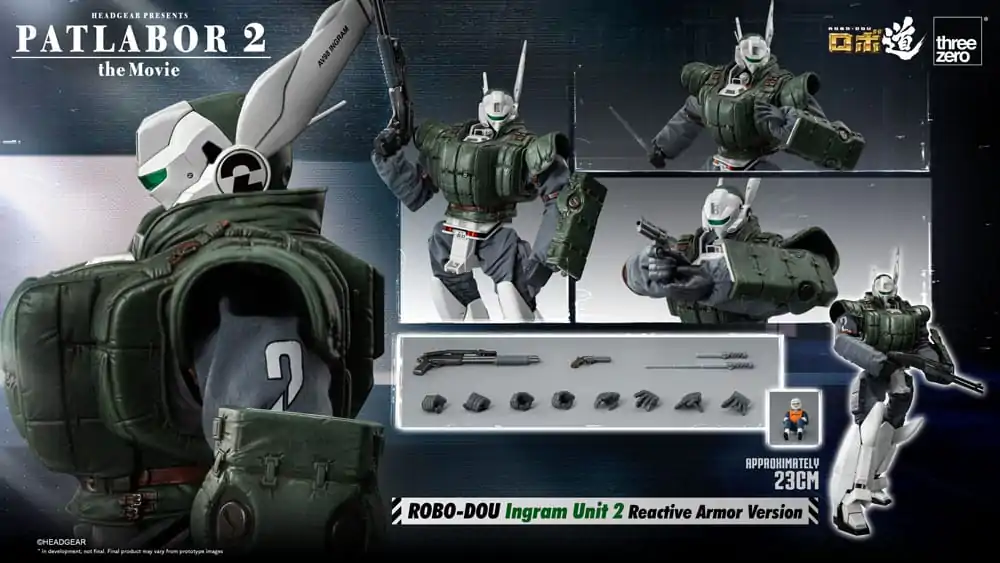 Patlabor 2: The Movie Robo-Dou Actionfigur Ingram Unit 2 Reactive Armor Version 23 cm termékfotó