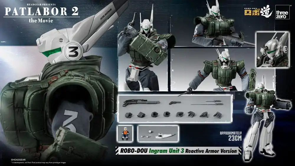 Patlabor 2: The Movie Robo-Dou Actionfigur Ingram Unit 3 Reactive Armor Version 23 cm termékfotó