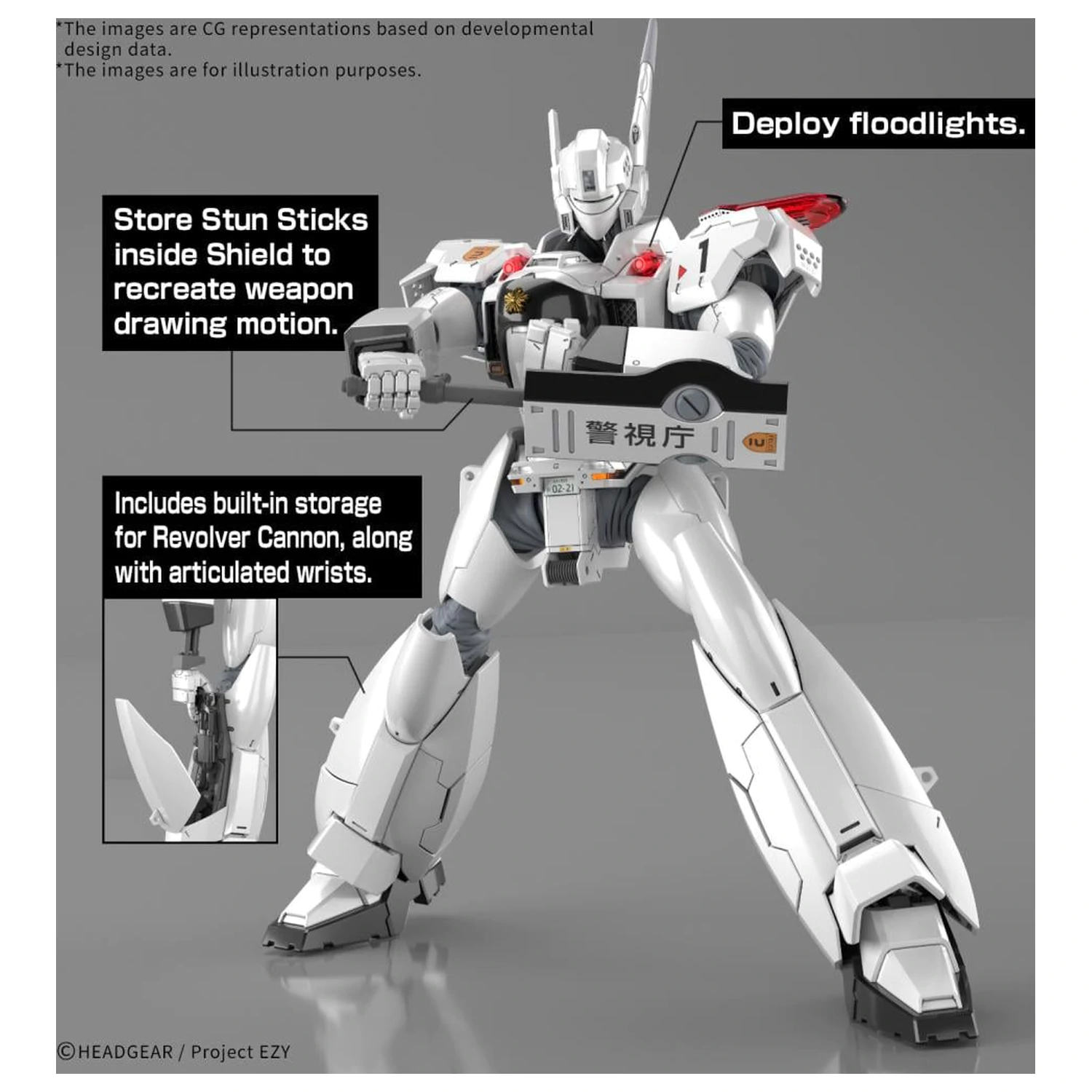 Patlabor RG 1/48 AV-98Plus Ingram (Ingram Plus) Modellbausatz Produktfoto