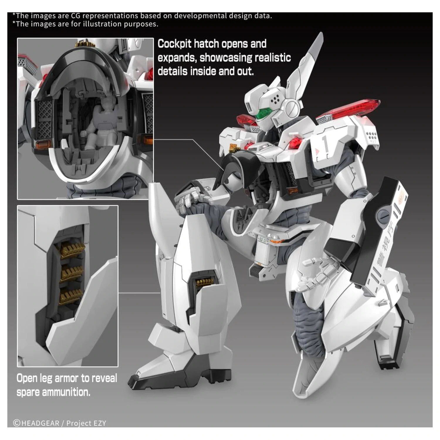 Patlabor RG 1/48 AV-98Plus Ingram (Ingram Plus) Modellbausatz Produktfoto