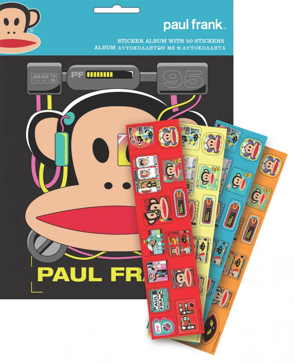 Paul Frank Sticker Album mit 50 Stickern Produktfoto