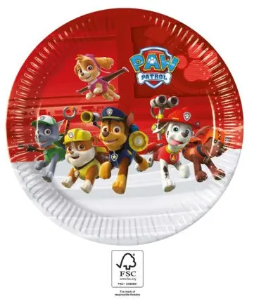 Paw Patrol Ready For Action Pappteller 8 Stück 23 cm FSC Produktfoto