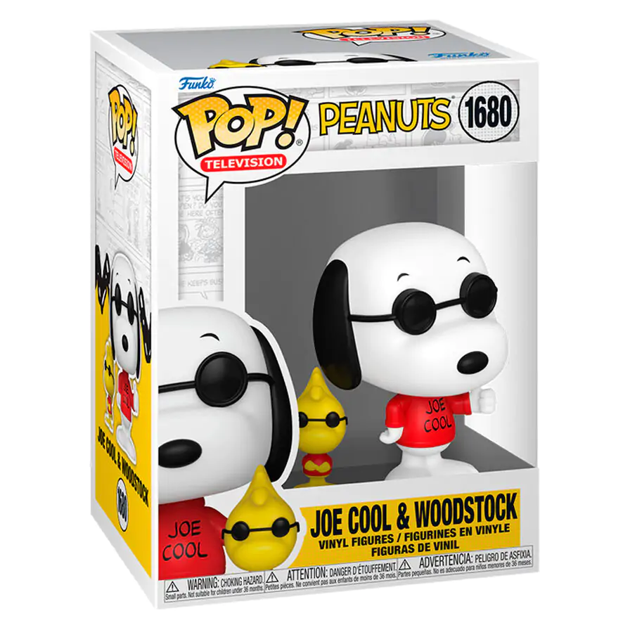 Peanuts Funko POP! & Buddy Vinyl Figur Joe Cool w/Wdstk 9 cm Produktfoto