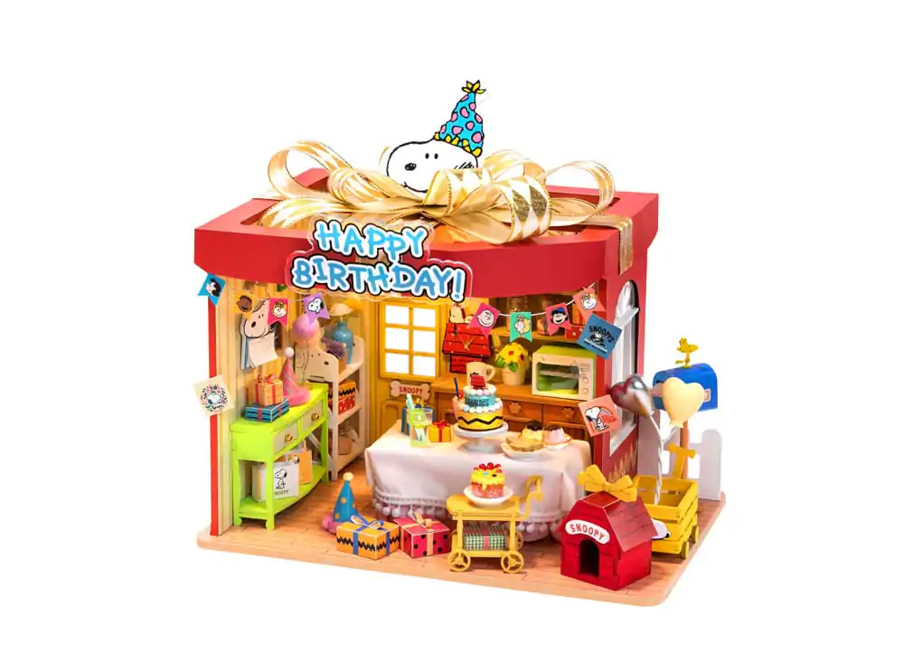 Peanuts Puremind Konstruktions-Geburtstagsparty Holz-Bausatz Produktfoto