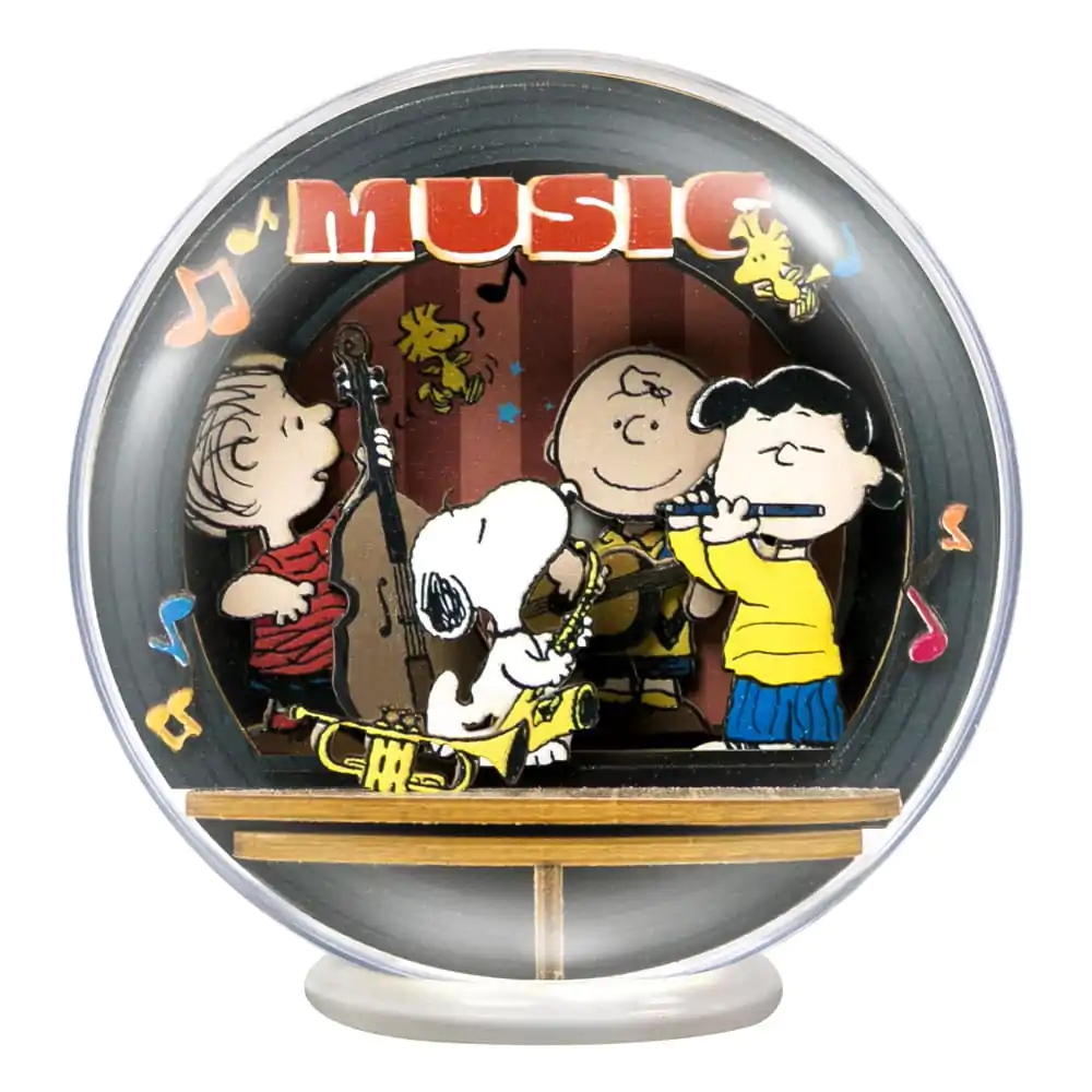 Peanuts Puremind Modellbausatz Globus Holz-Theaterglobus Night of Music Produktfoto