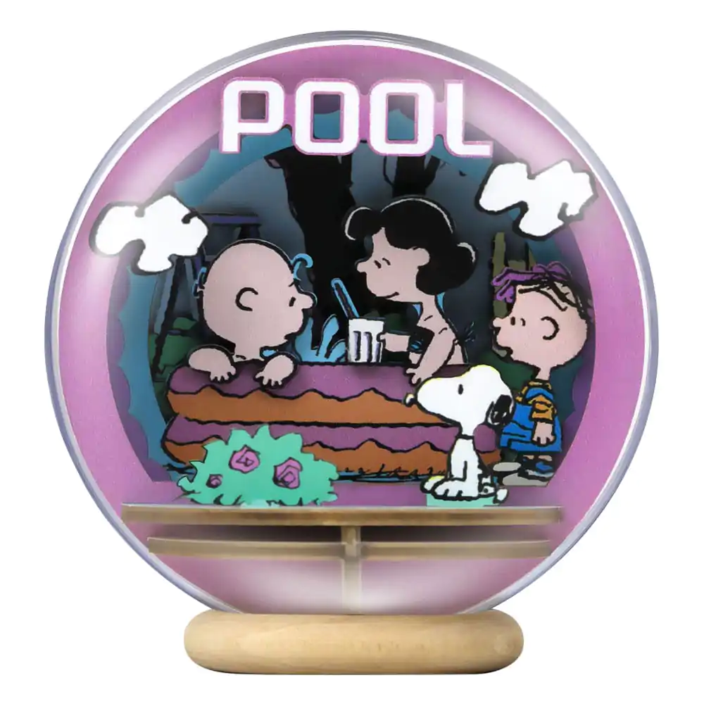 Peanuts Puremind Modellbausatz Wooden Theater Globus Cool Pool Produktfoto