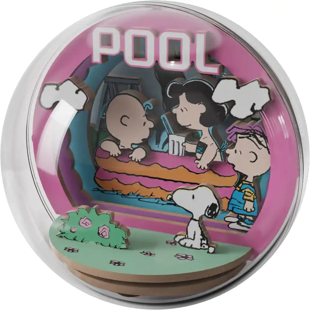 Peanuts Puremind Modellbausatz Wooden Theater Globus Cool Pool Produktfoto