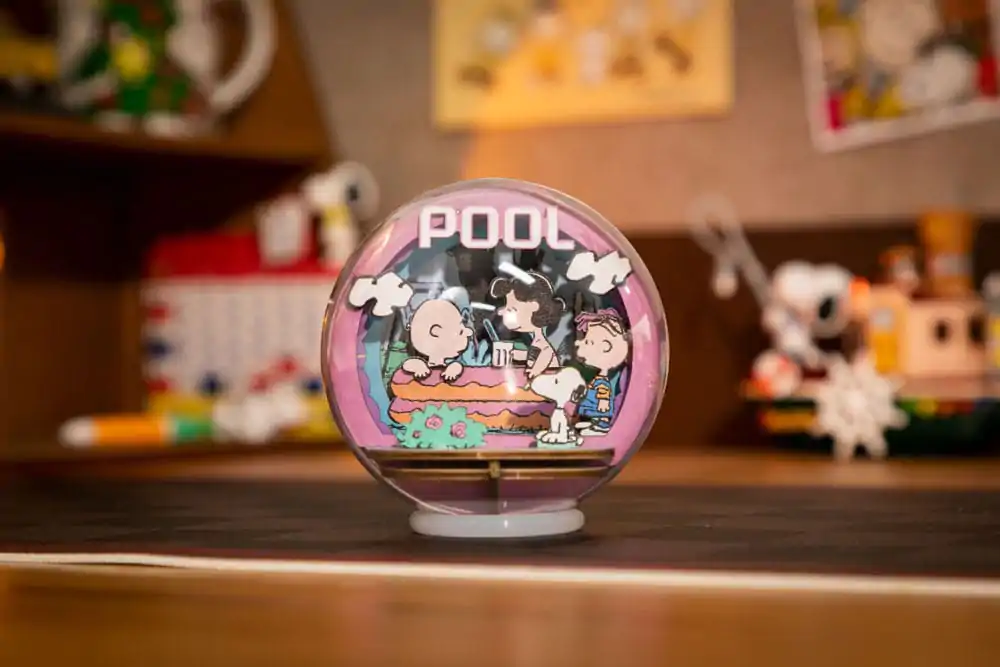 Peanuts Puremind Modellbausatz Wooden Theater Globus Cool Pool Produktfoto