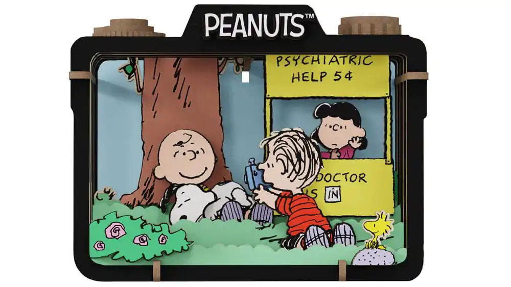Peanuts Puremind Modellbausatz hölzernes Theater Summer Snapshot Produktfoto