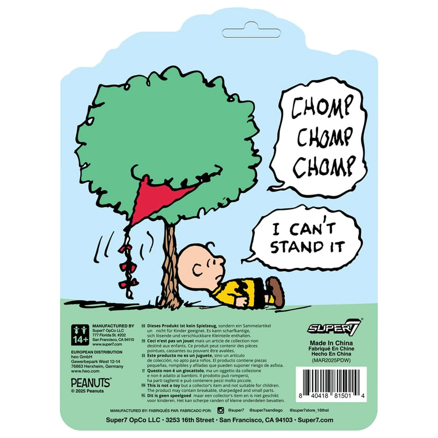 Peanuts ReAction Actionfigur Charlie Brown and the Kite-Eating Tree (Comic Panel) 9 cm Produktfoto