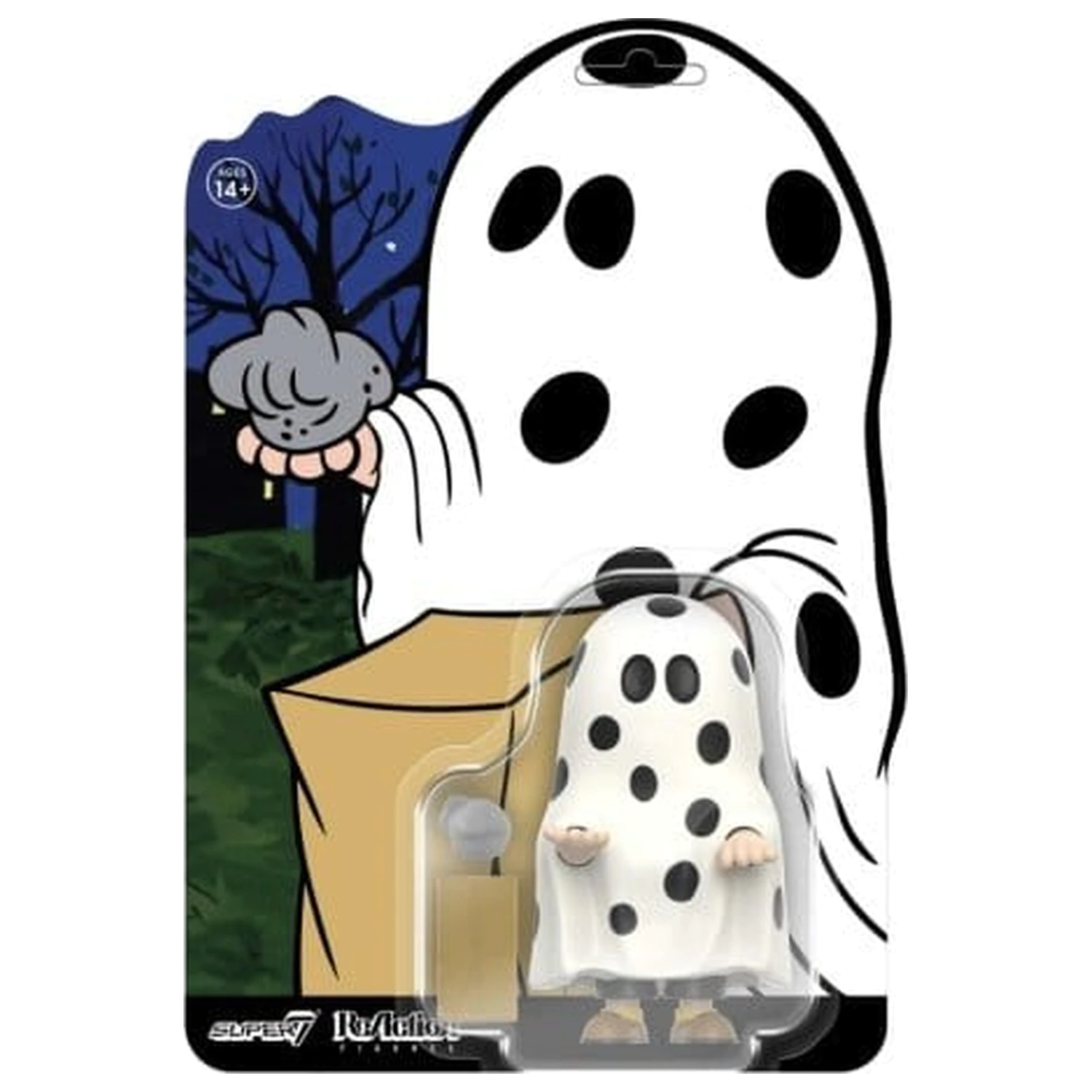 Peanuts ReAction Actionfigur Charlie Brown Ghost Sheet Produktfoto