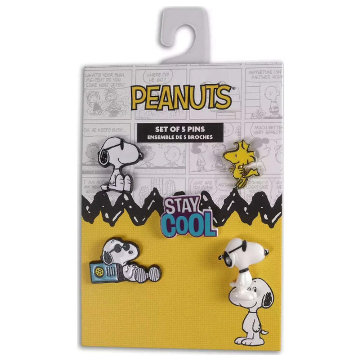 Peanuts Snoopy 5 Pin Set Produktfoto