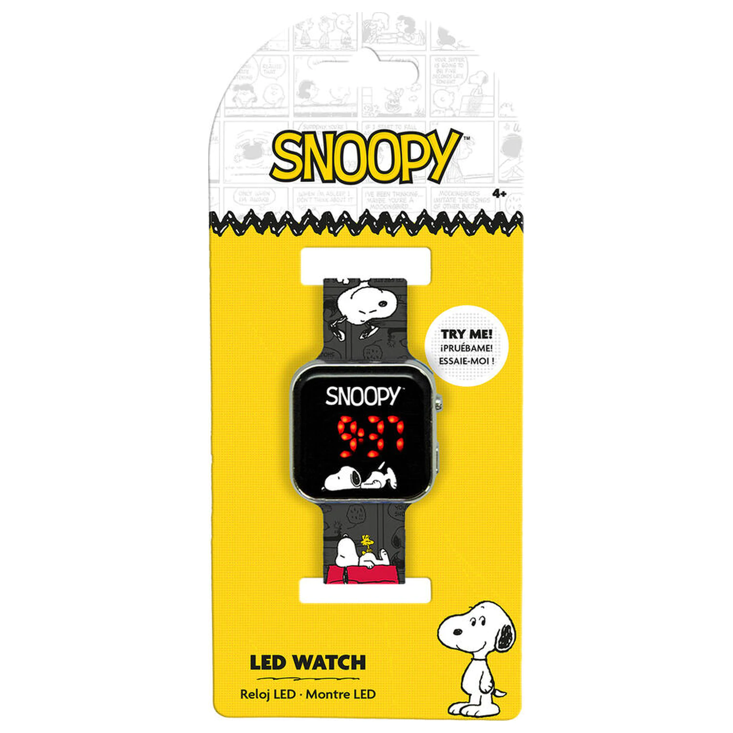 Peanuts Snoopy LED-Uhr Produktfoto