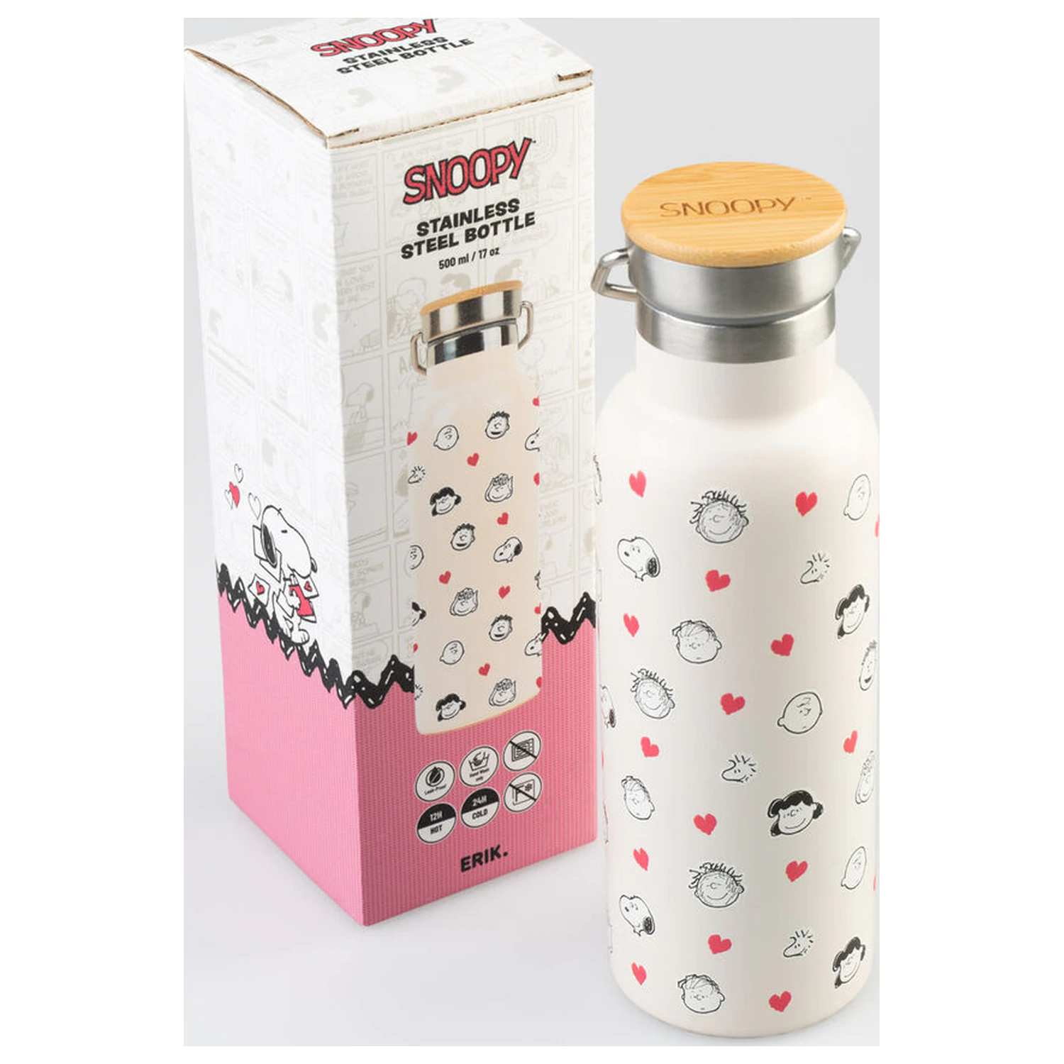Peanuts Snoopy Edelstahlflasche 500ml Produktfoto
