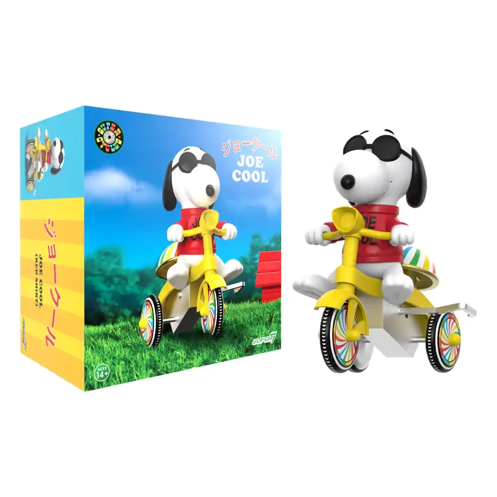 Peanuts Super Cycles Action Figur Joe Cool (Rot mit Gelbem Trike) 13 cm Produktfoto