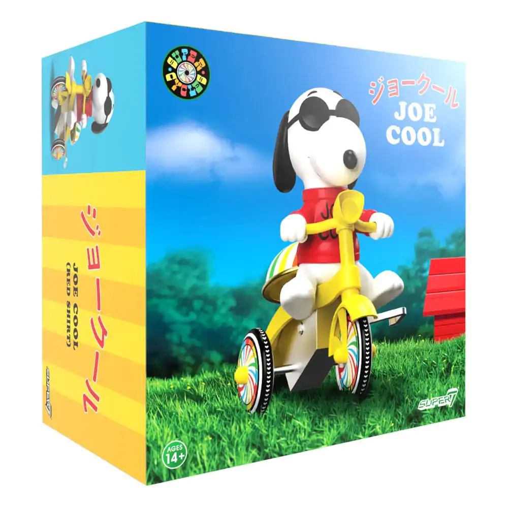 Peanuts Super Cycles Action Figur Joe Cool (Rot mit Gelbem Trike) 13 cm Produktfoto