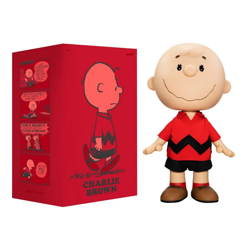 Peanuts Supersize Actionfigur Charlie Brown (Red Shirt) 41 cm Produktfoto