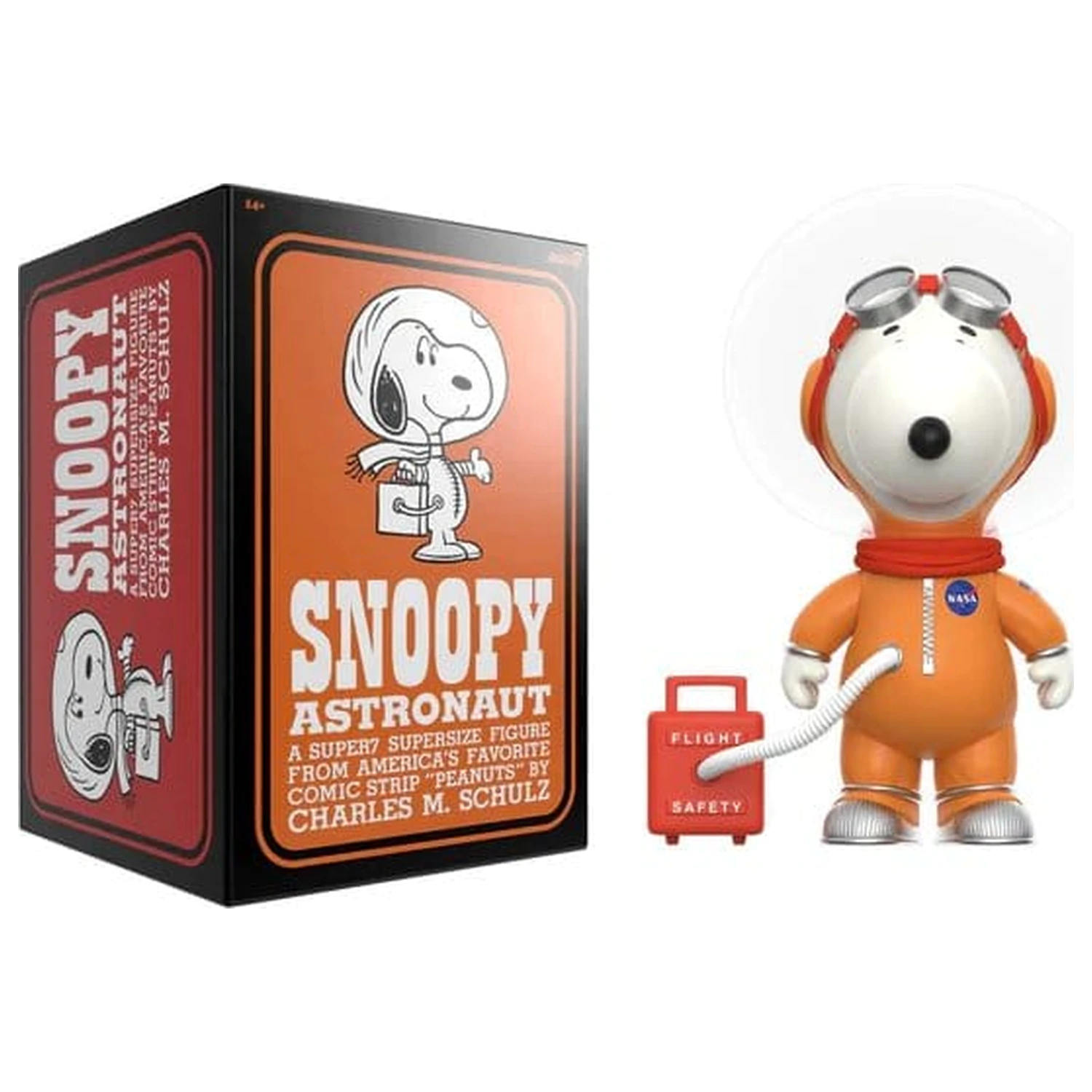 Peanuts Supersize Vinyl Action Figur Snoopy Spacesuit Orange 30 cm Produktfoto