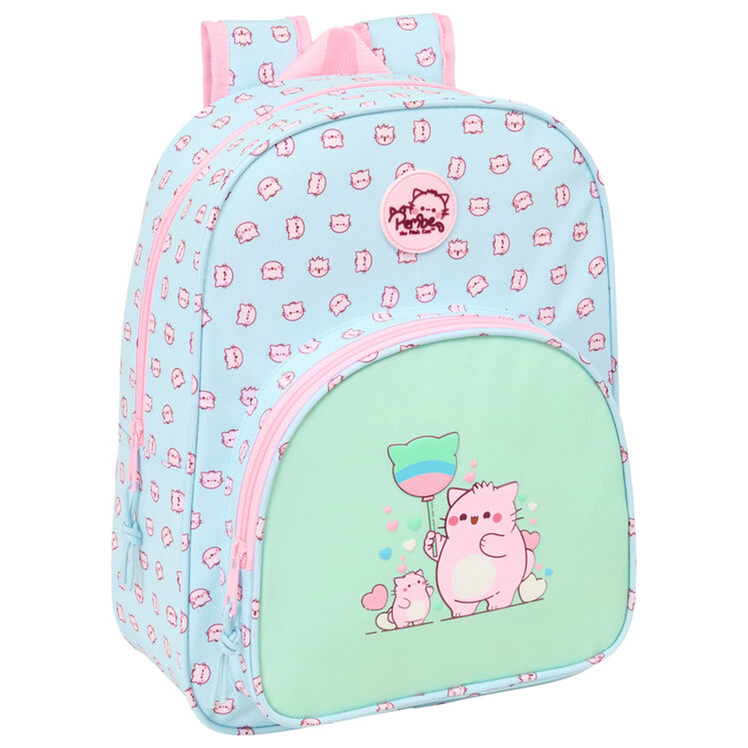 Pembe The Pink Cat anpassbarer Rucksack 34cm Produktfoto