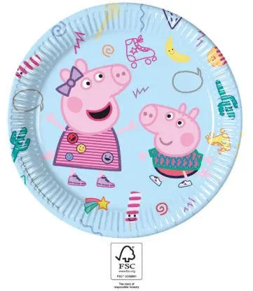 Peppa Pig Messy Play, Peppa Pig Pappteller 8 Stück 23 cm FSC Produktfoto