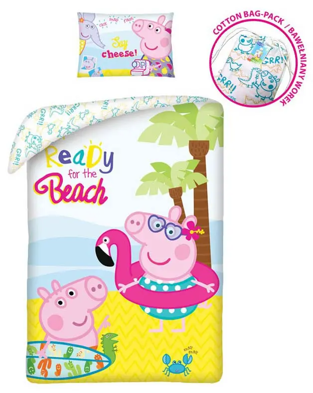 Peppa Pig Bettwäsche Set 140x200cm, 70x90cm Produktfoto
