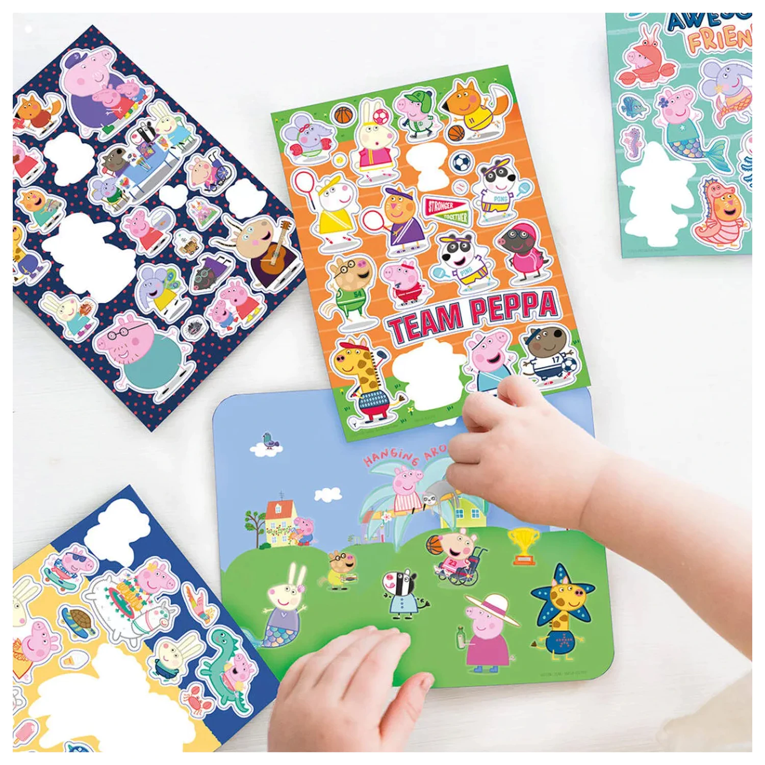 Peppa Pig Awesome Friends Fenster Aufkleber Set Produktfoto