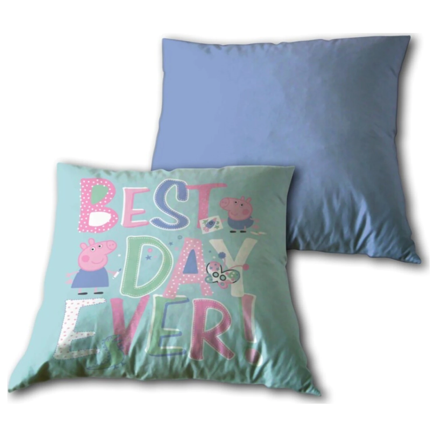 Peppa Pig Best Day Kissen, dekoratives Kissen mit abnehmbarem Bezug Produktfoto