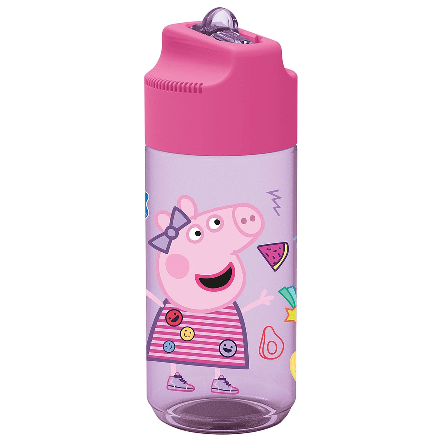 Peppa Pig Core Hydro Plastik Trinkhalmflasche 430 ml Produktfoto