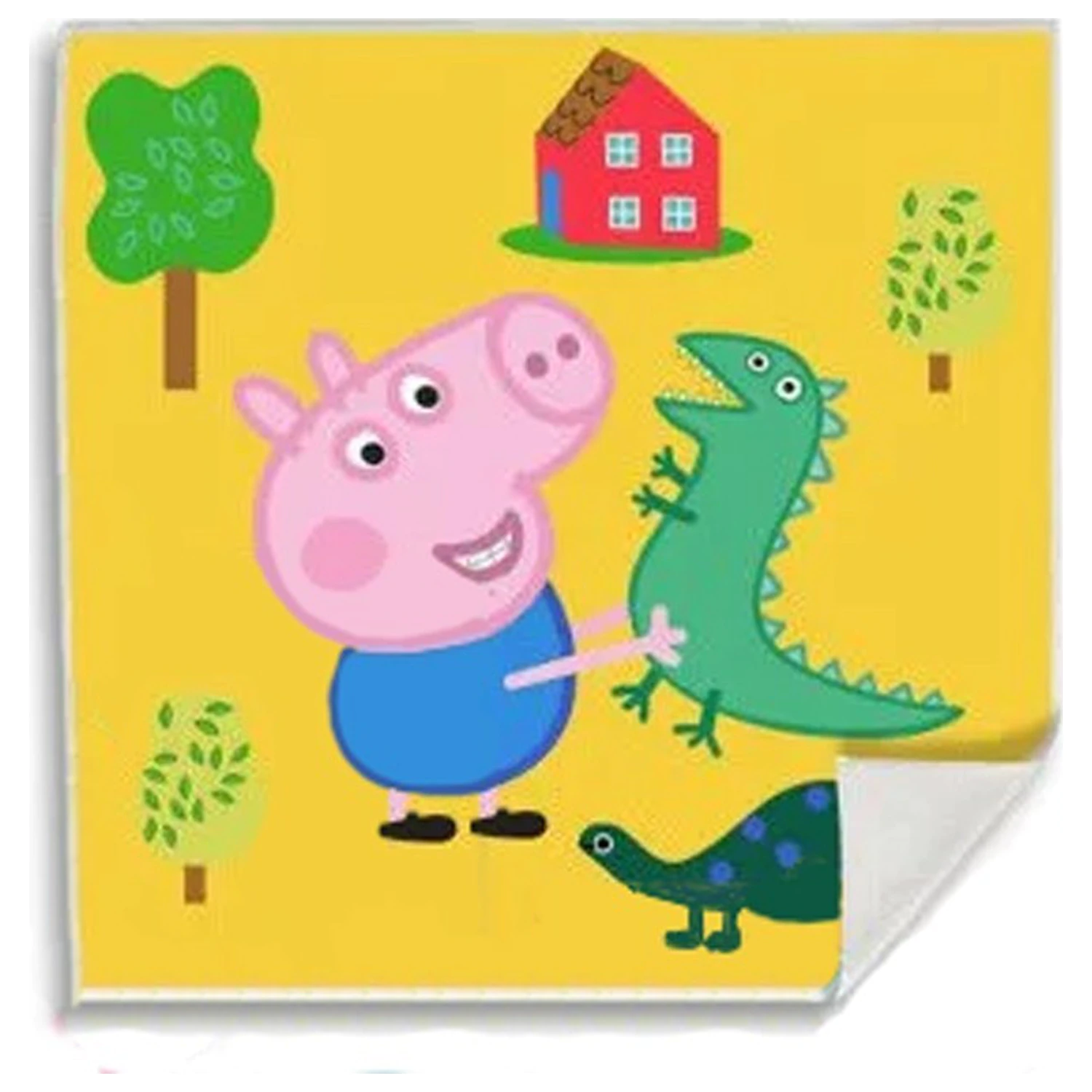 Peppa Pig Dino Magic Handtuch Waschlappen, Handtuch 30x30 cm Produktfoto