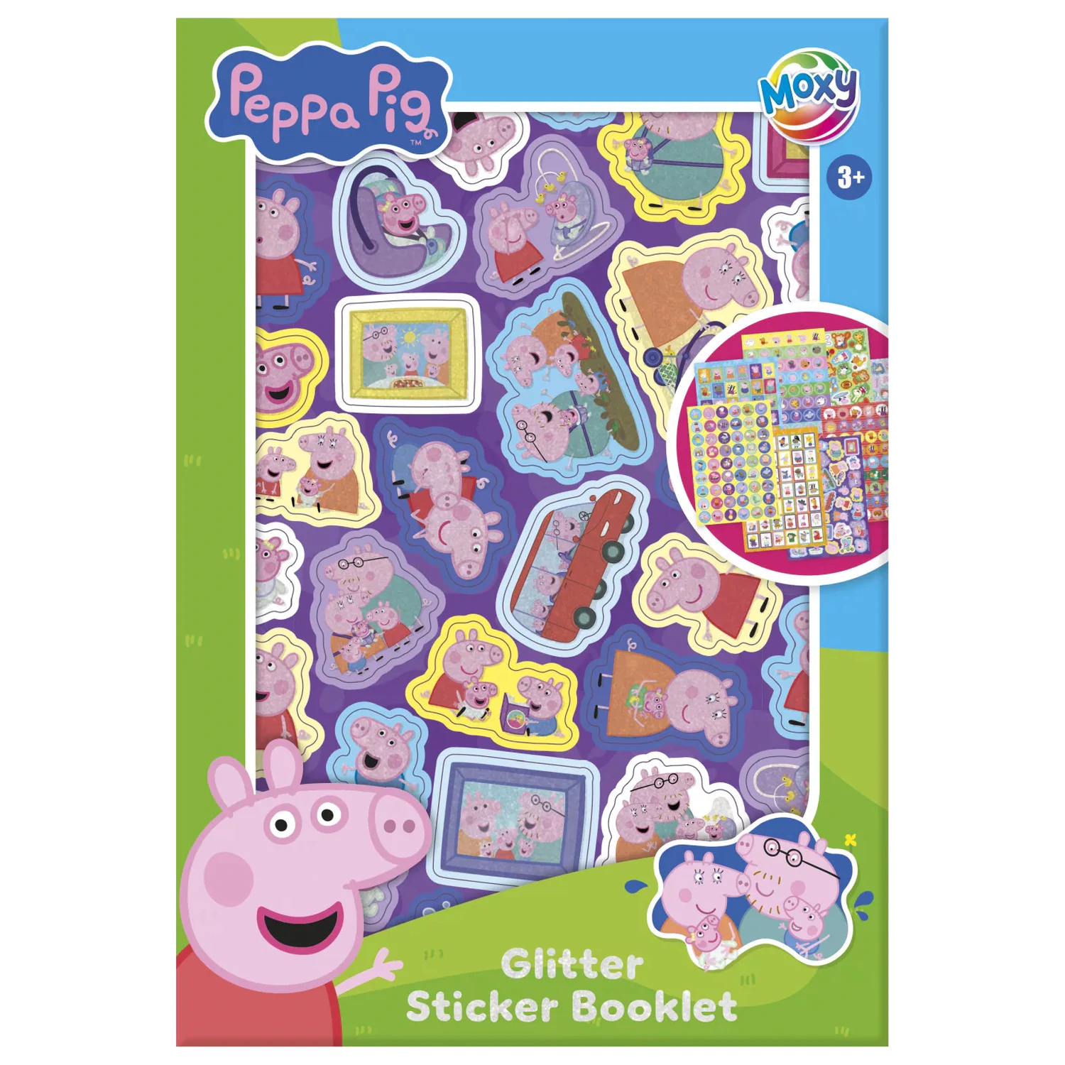 Peppa Pig Family Aufkleberpackung 8 Blätter Produktfoto