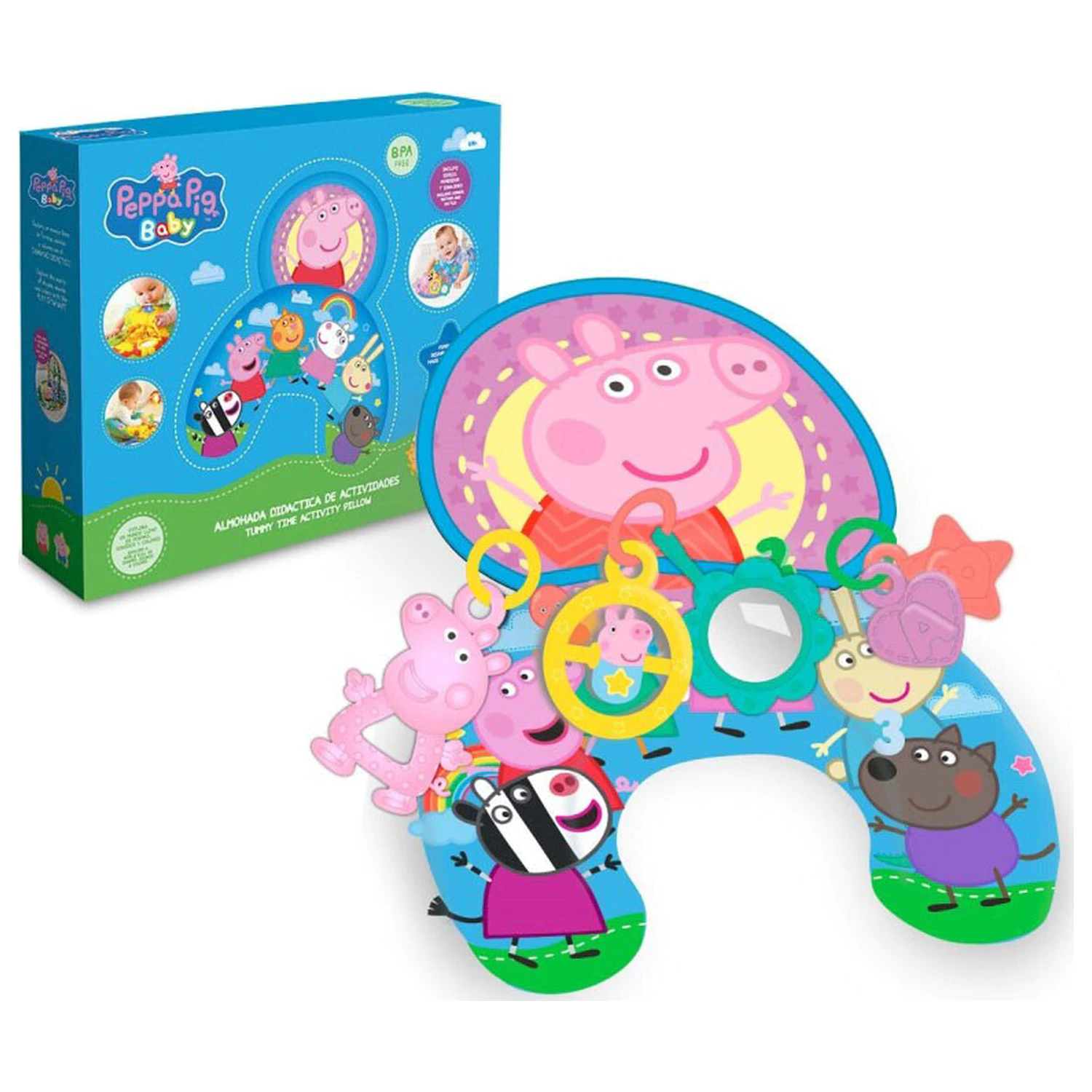 Peppa Pig Friends Aktivitätenkissen Produktfoto