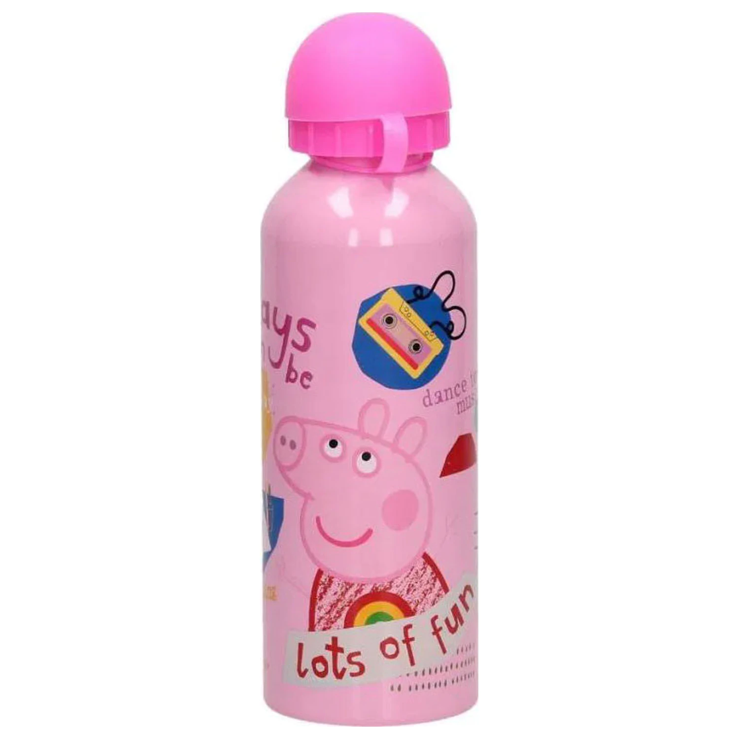 Peppa Pig Fun Aluminium Trinkflasche mit Verschluss 500 ml Produktfoto