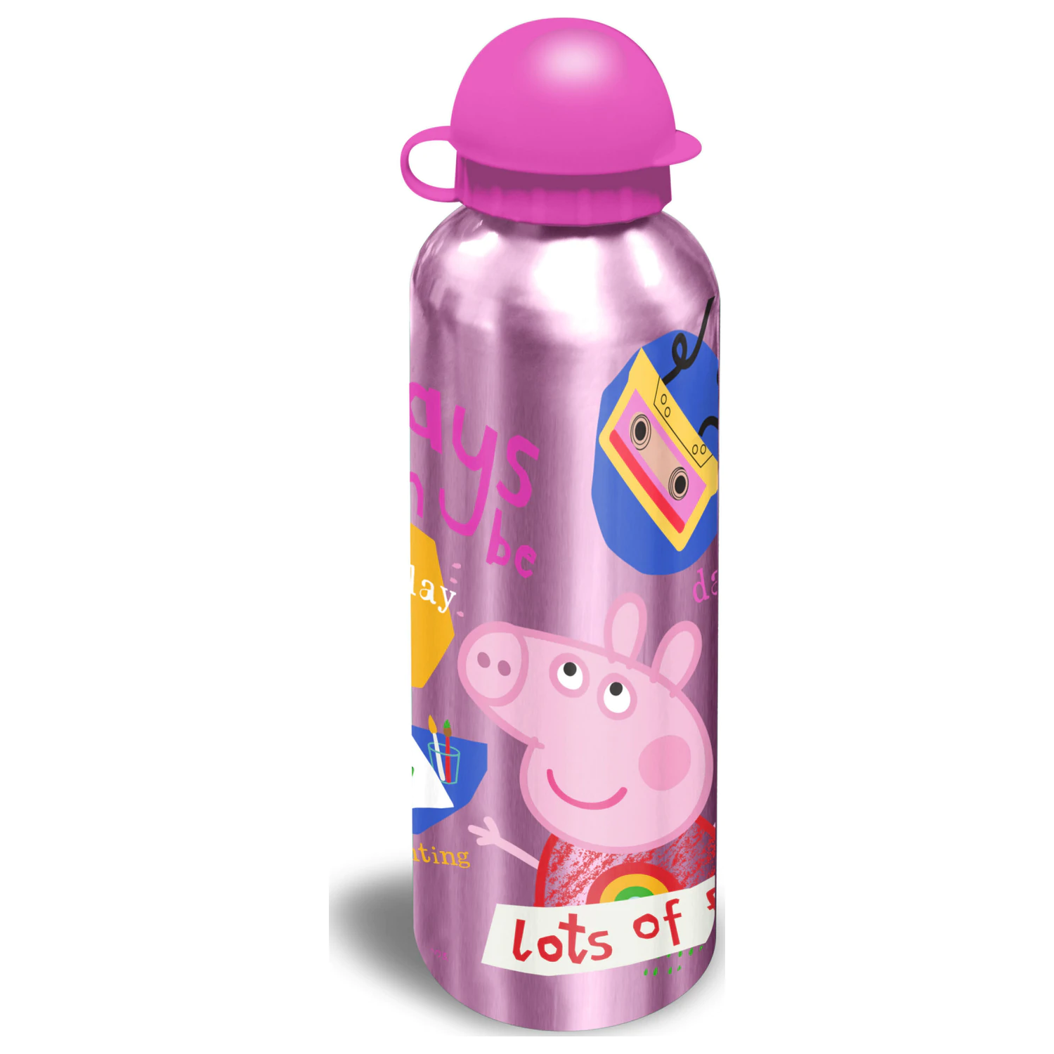 Peppa Pig Fun Aluminium Trinkflasche mit Verschluss 500 ml Produktfoto