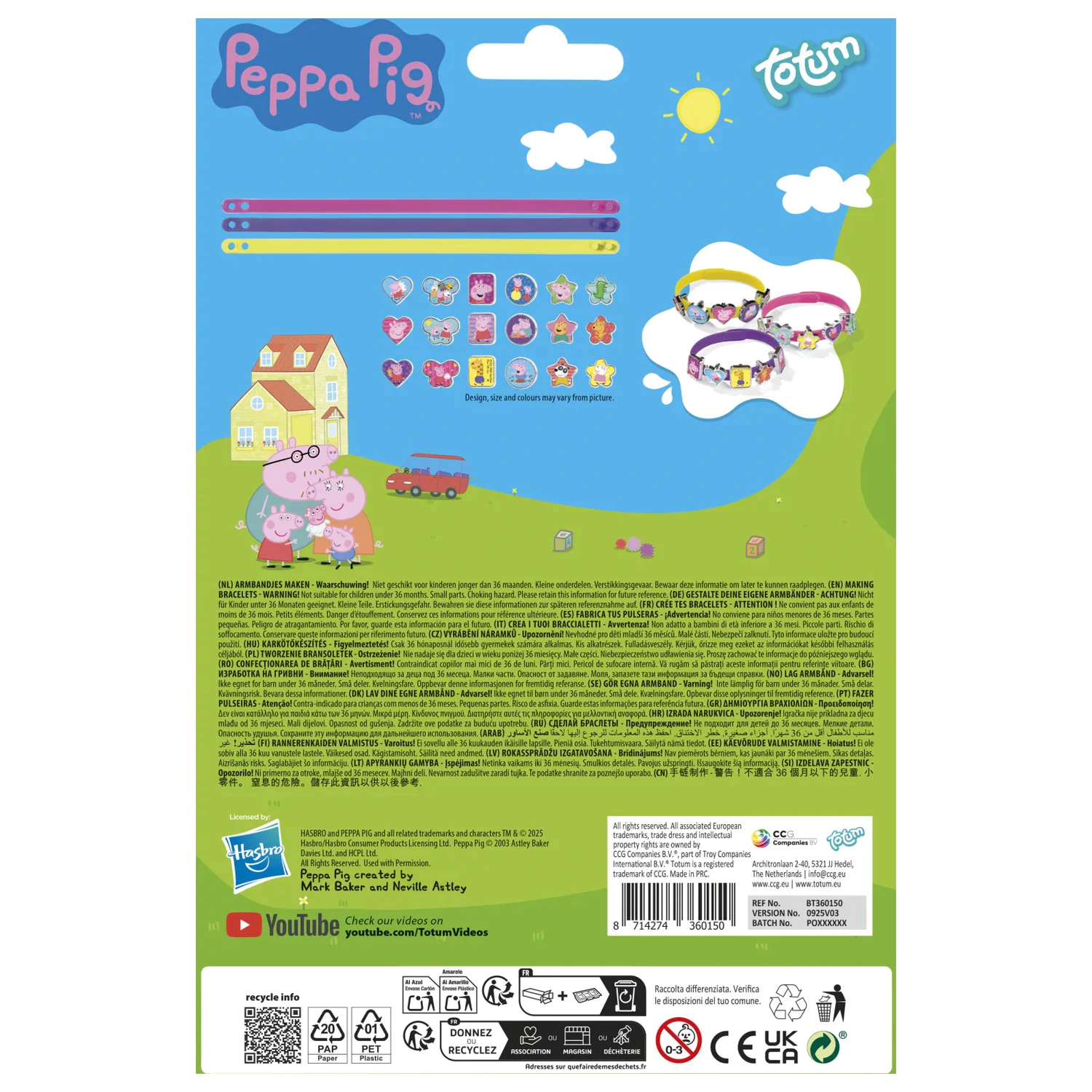 Peppa Pig Spaß Armband Making Kit Produktfoto