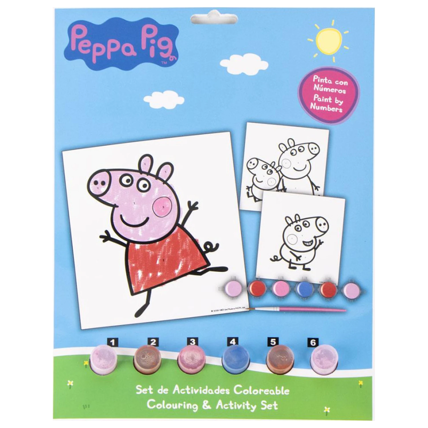 Peppa Pig Fun Nummeriert Malbuch-Set Produktfoto