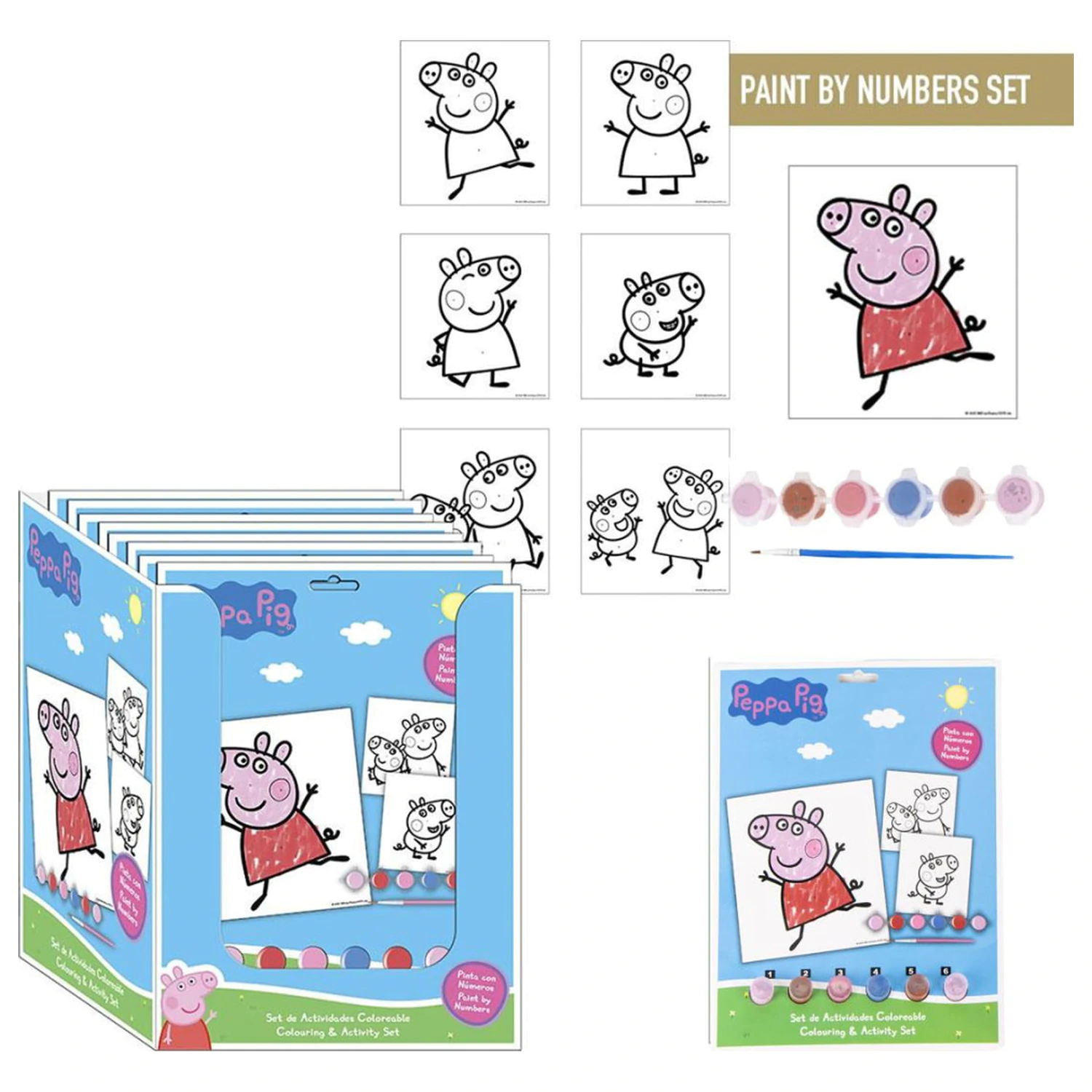 Peppa Pig Fun Nummeriert Malbuch-Set Produktfoto