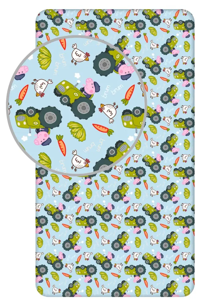 Peppa Pig Spannbettlaken 90*200 cm Produktfoto