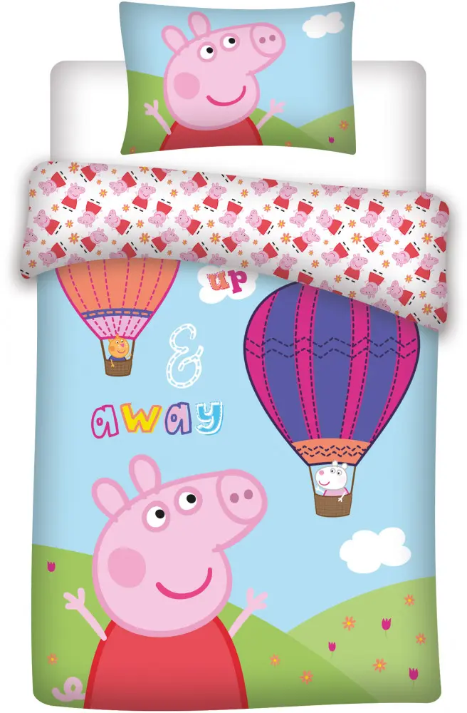 Peppa Pig Kinder-Bettbezug-Set 100x135cm, 40x60cm Produktfoto